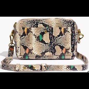 **SOLD** Madewell Embossed Snake Crossbody Bag